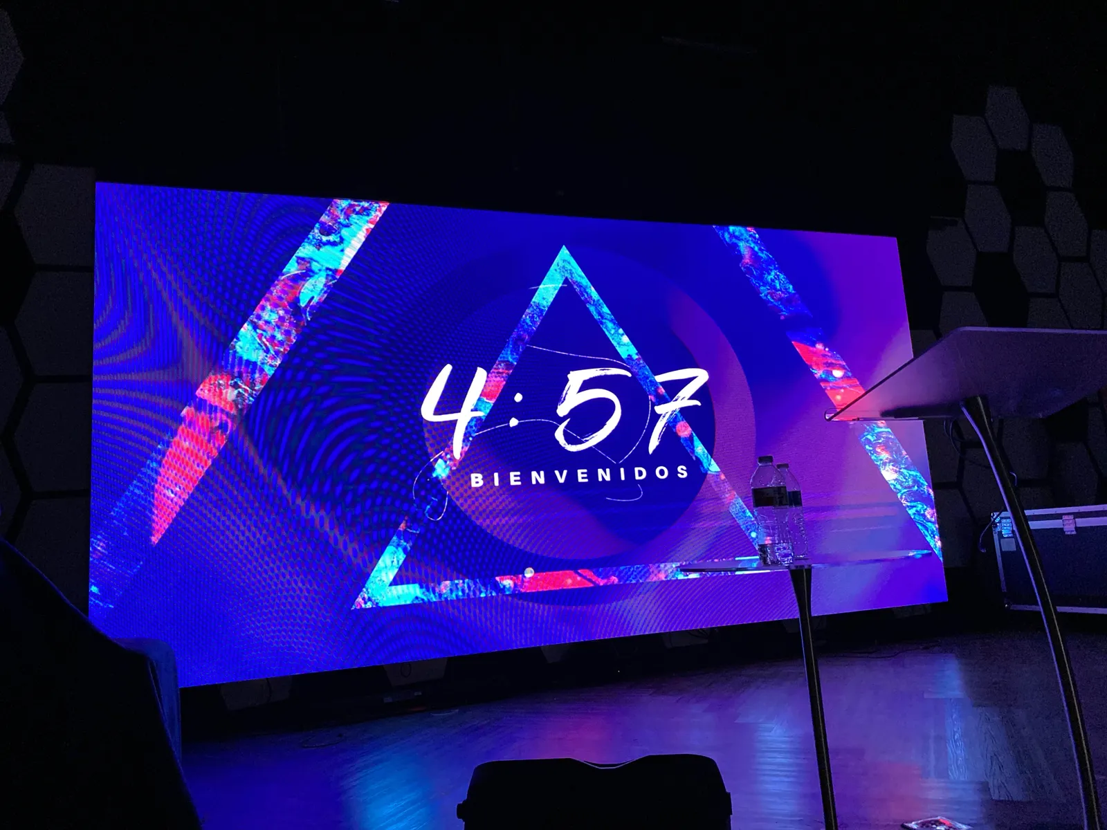 Church LEDs video wall installation