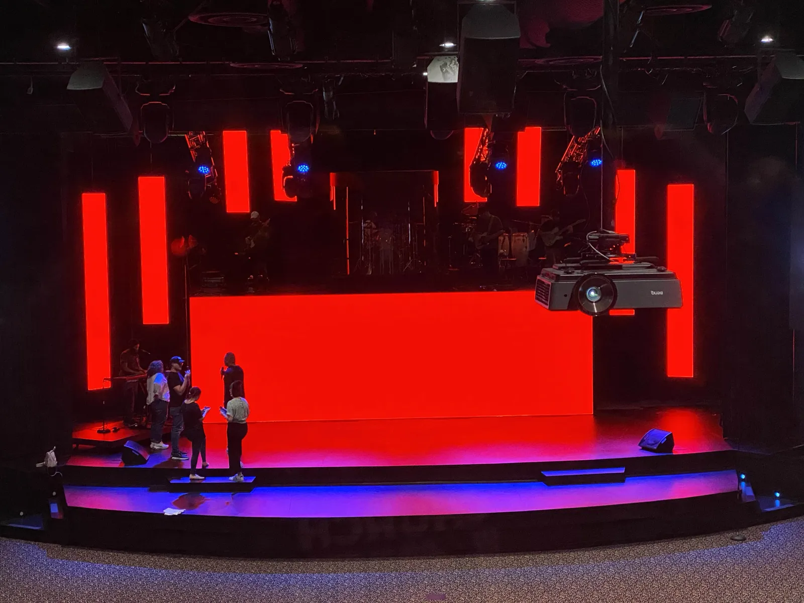 Church LEDs video wall installation