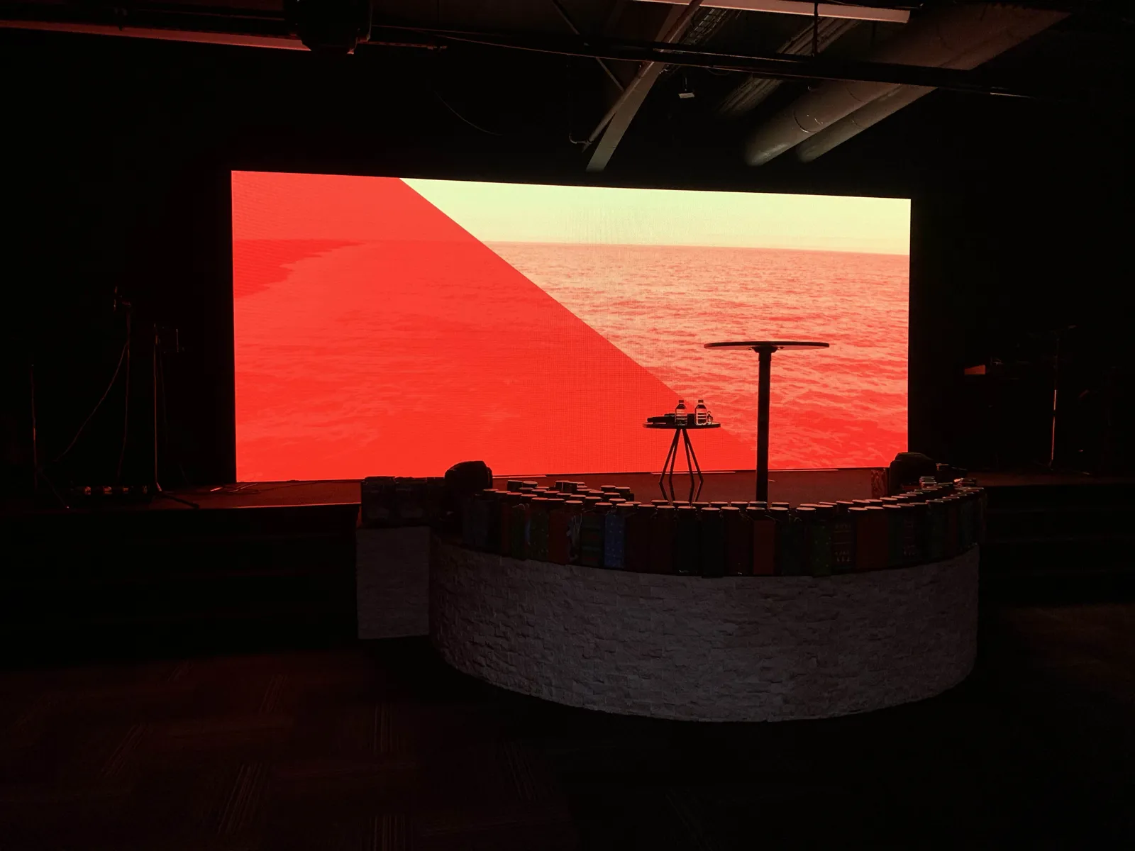 Church LEDs video wall installation