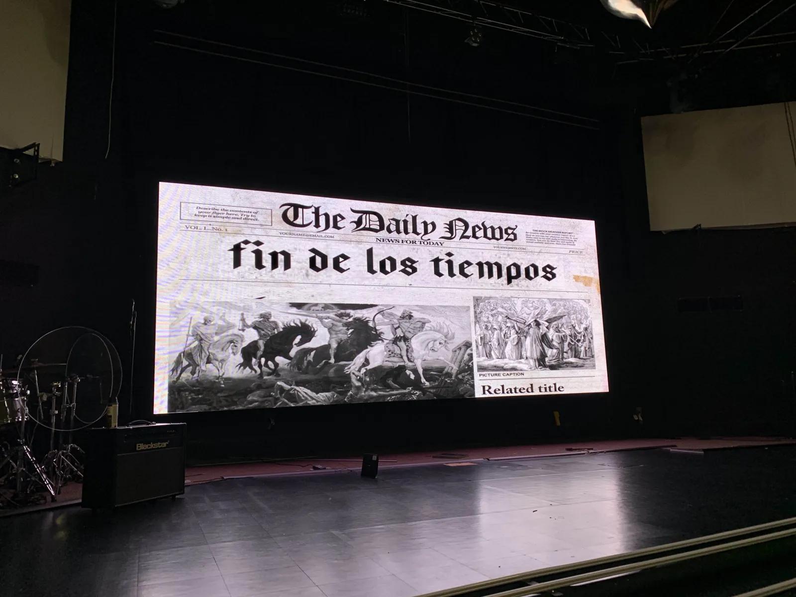 Church LEDs video wall installation