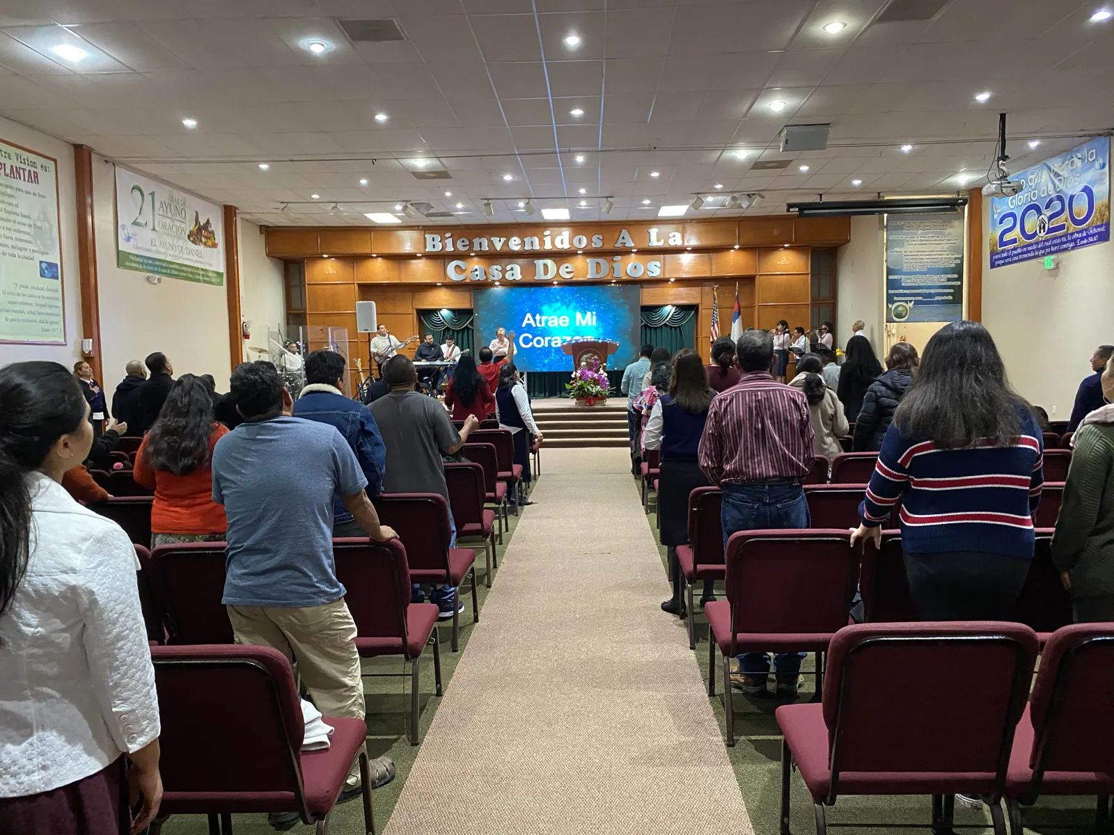 Church LEDs video wall installation