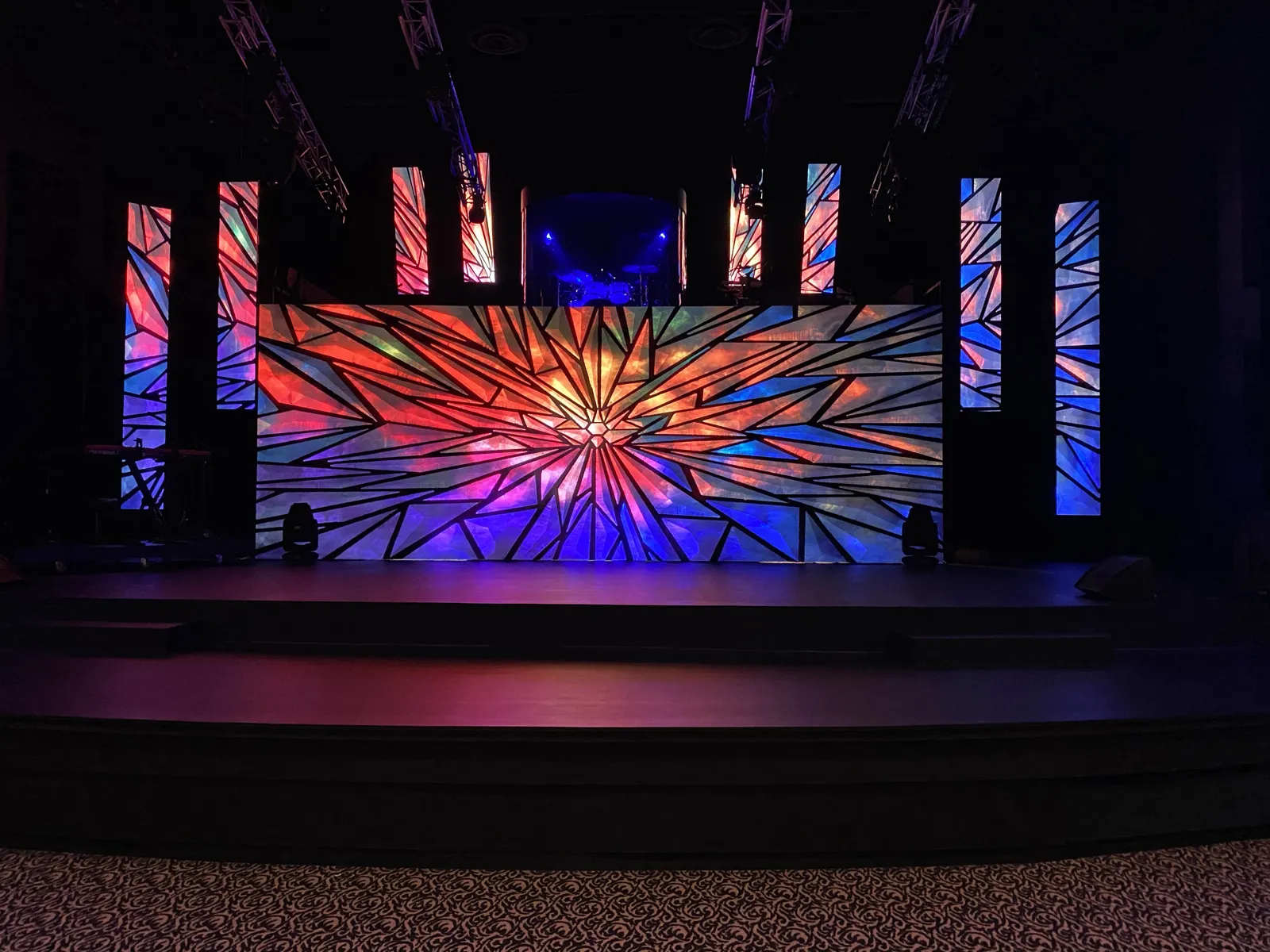 Church LEDs video wall installation